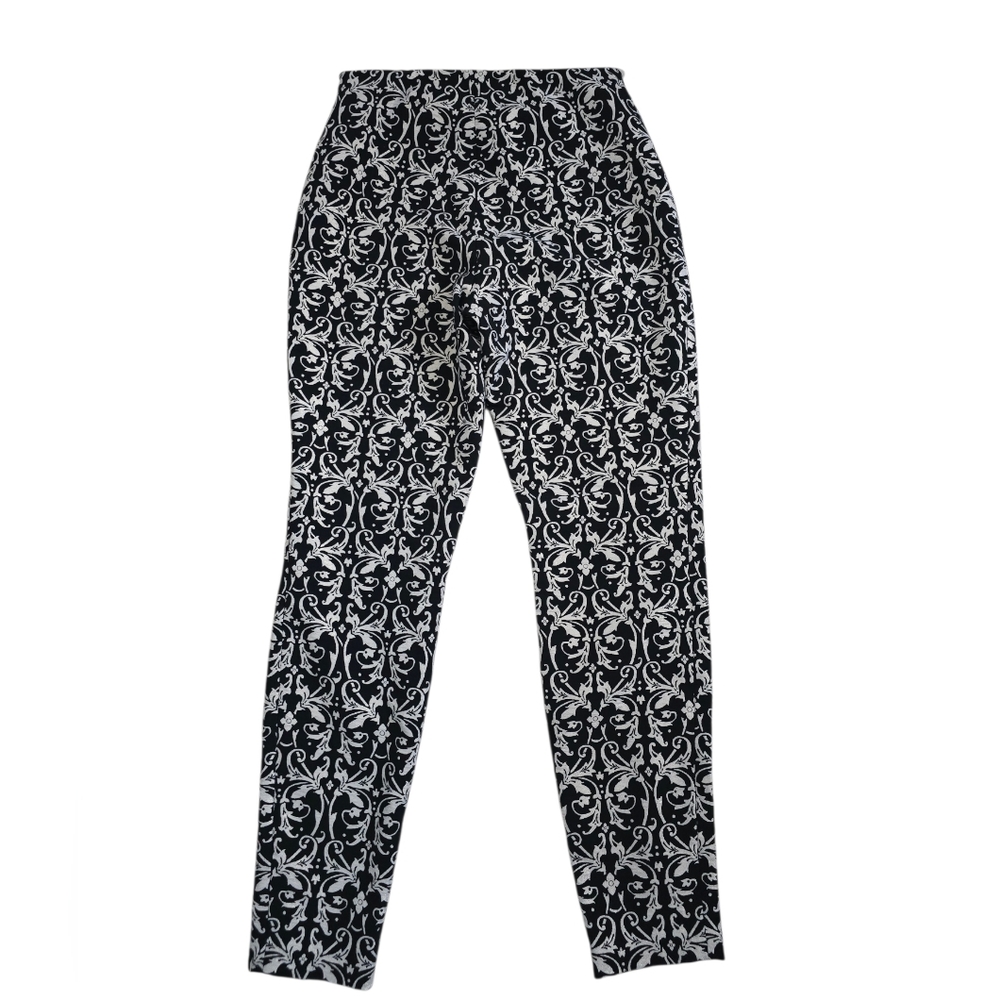 Alice + Olivia Royce Damask Side Zip Jacquard Brocade Pant - Picture 12 of 14